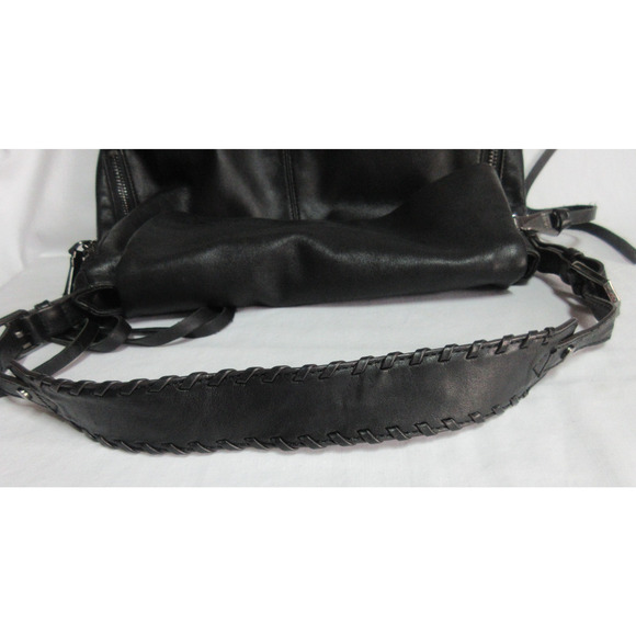 aimee kestenbergBlack Shoulder Handbags Leather Multi Pockets Logo Buttery Soft - Picture 7 of 11